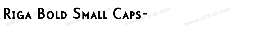 Riga Bold Small Caps字体转换 Riga Bold Small Caps字体转换